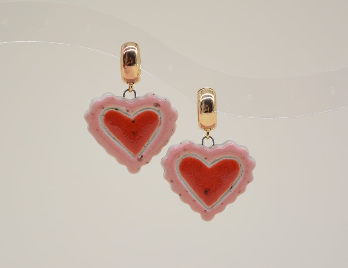 Doily Heart Earrings