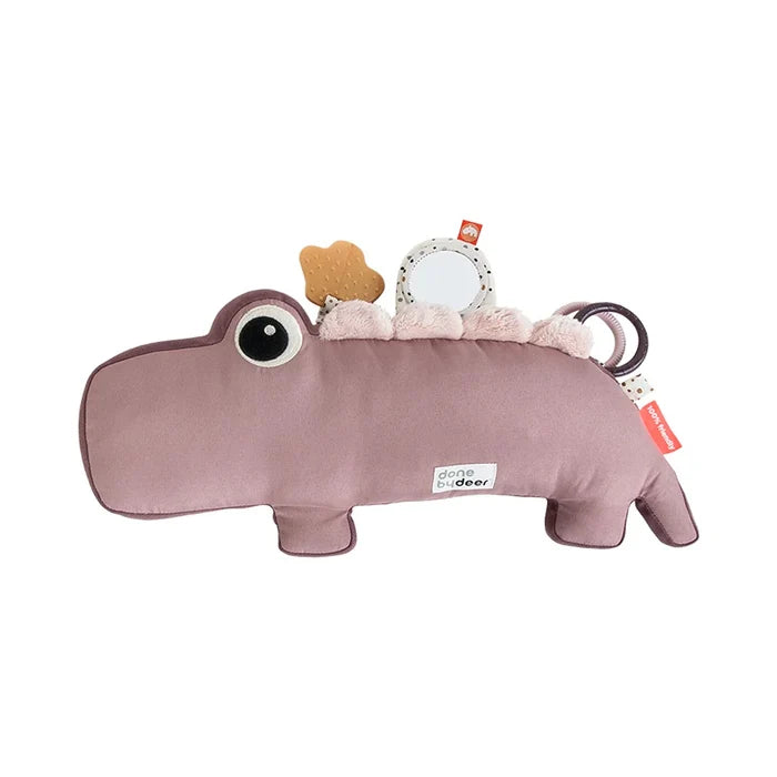 Done by Deer Croco Tummy Time Activity Toy POWDER - Tiny Tots Baby Store