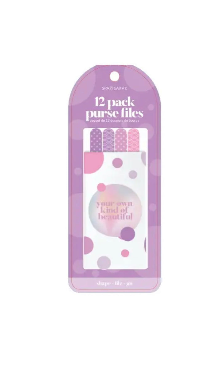DONNAMAX 12 PK PURSE NAIL FILES