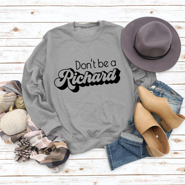 Gray sweater (black font) / S