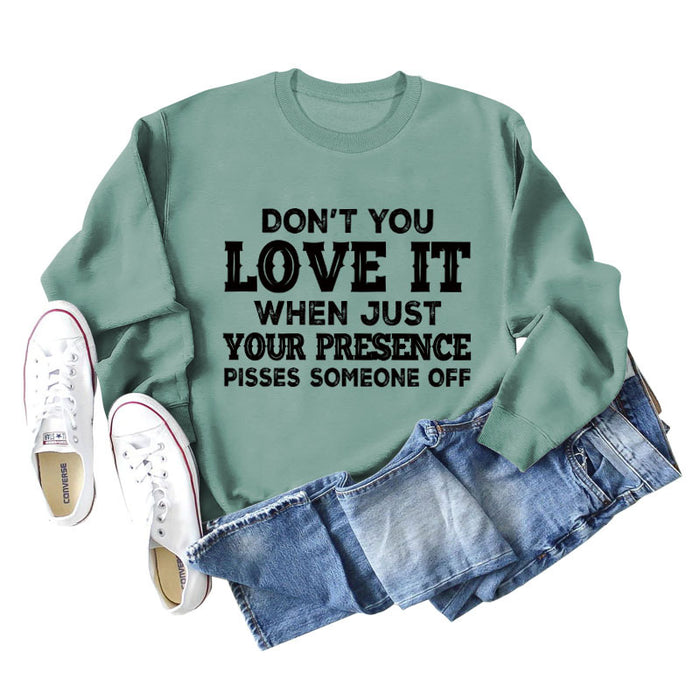 Light green sweater (black word color picture) / S