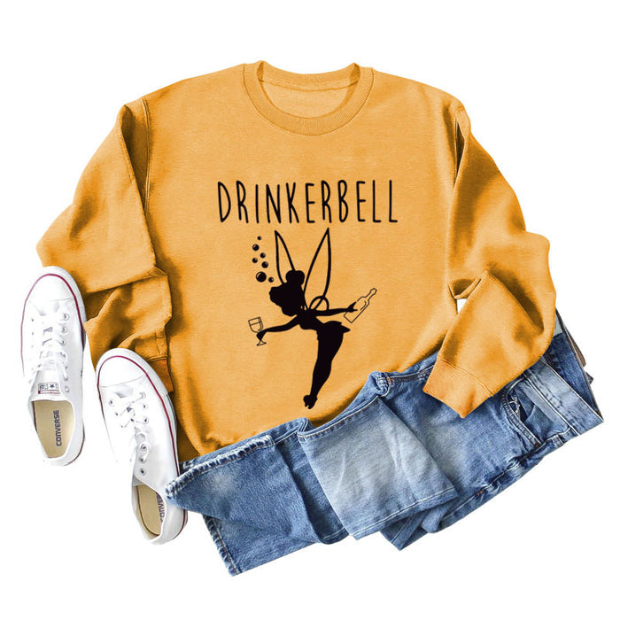 Yellow sweater (black font) / S