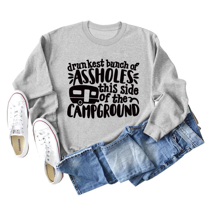 Grey sweater (black font) / S