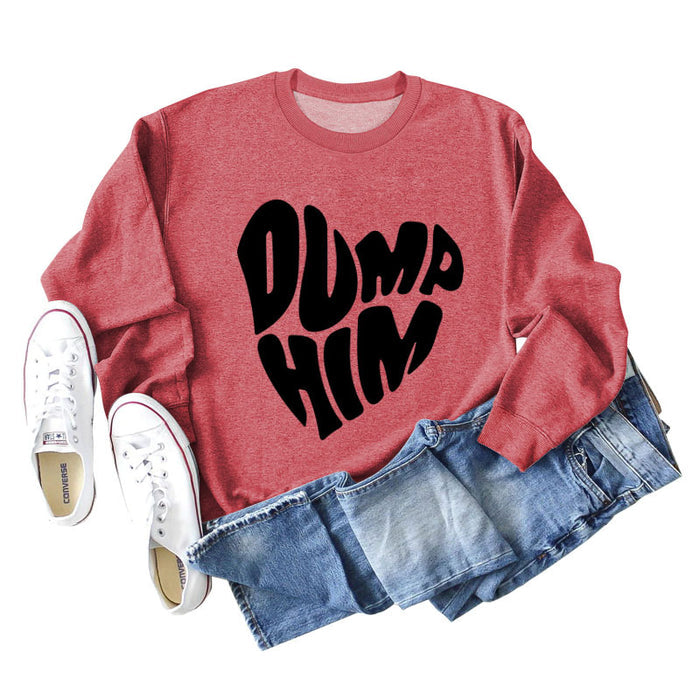 Red sweater (black font) / S