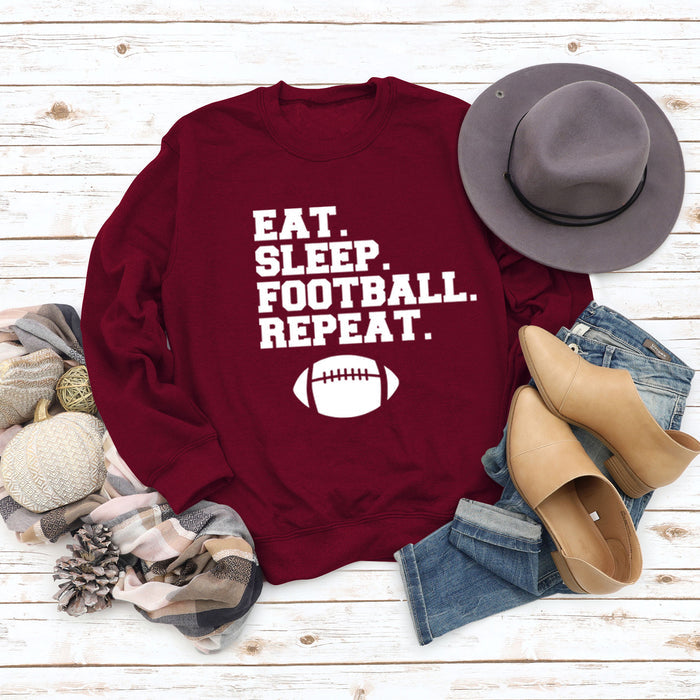 Red wine sweater (white font) / S