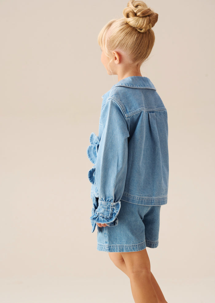 Eden 3D Flower Denim Shirt