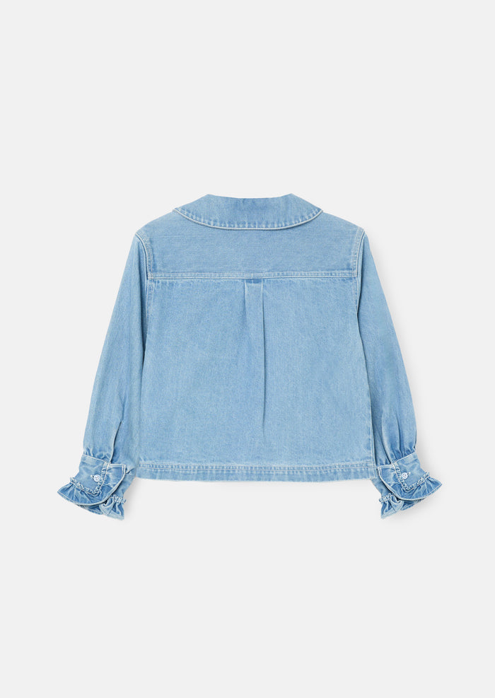 Eden 3D Flower Denim Shirt