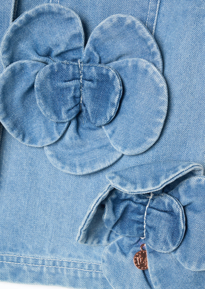 Eden 3D Flower Denim Shirt