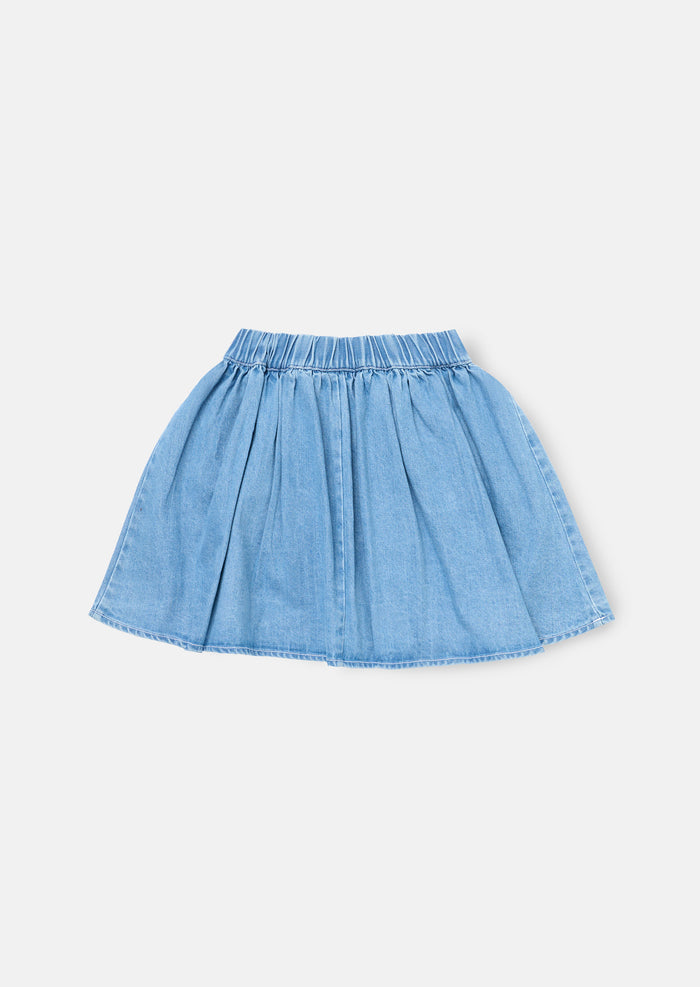 Eden 3D Flower Denim Skirt