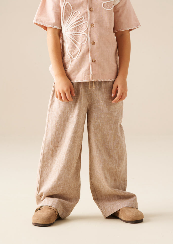 Edison Cotton Flax Relaxed Fit Trouser
