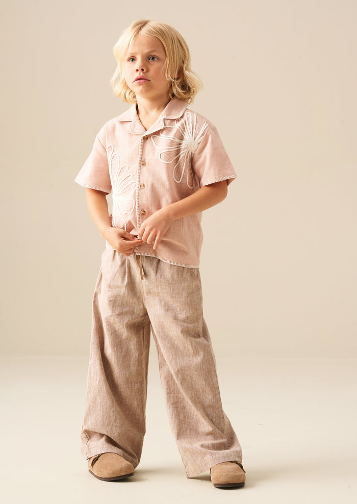 Edison Cotton Flax Relaxed Fit Trouser