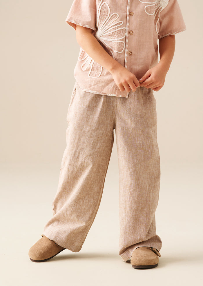 Edison Cotton Flax Relaxed Fit Trouser