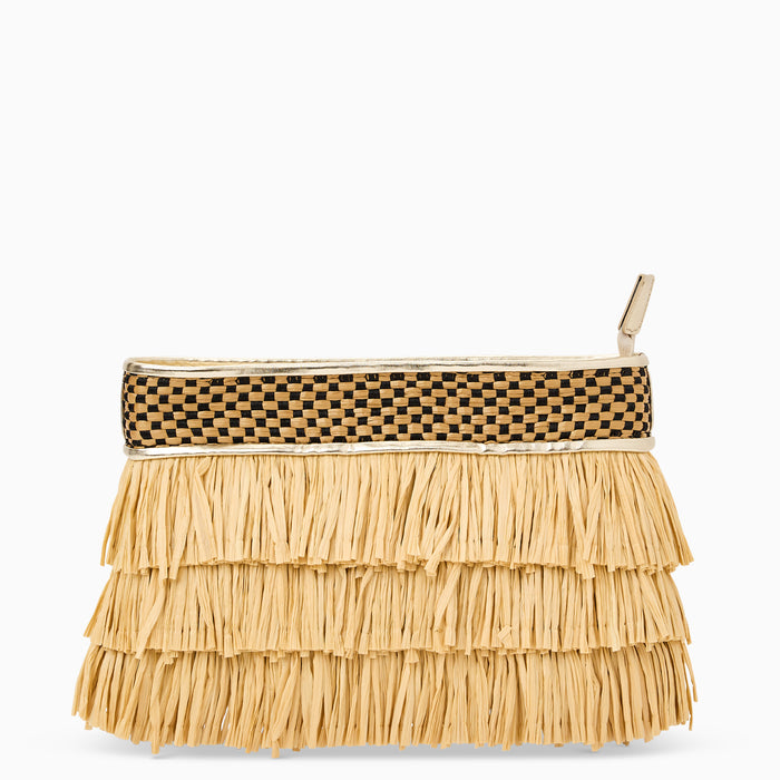 Elba Raffia Purse