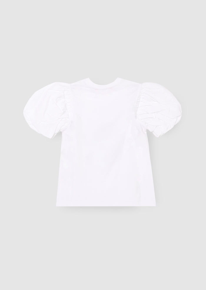 Ellen Placement Print Puff Sleeve T Shirt