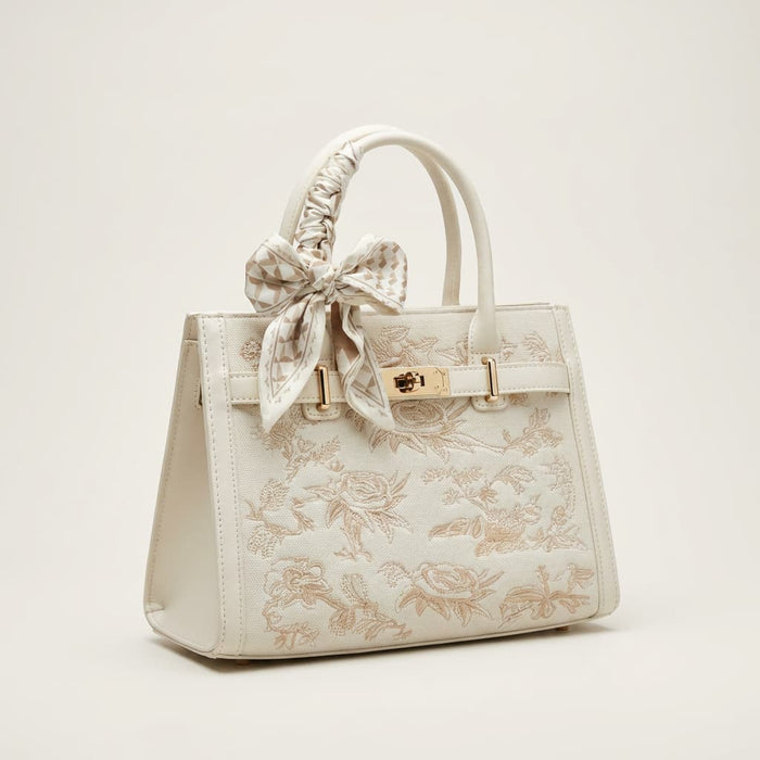 Embroidered Kelly-Style Handbag Canada | Parcel Theory