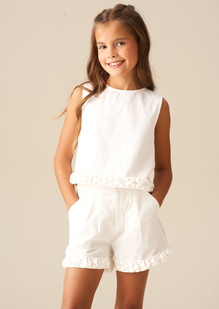 Emmie White Shorts