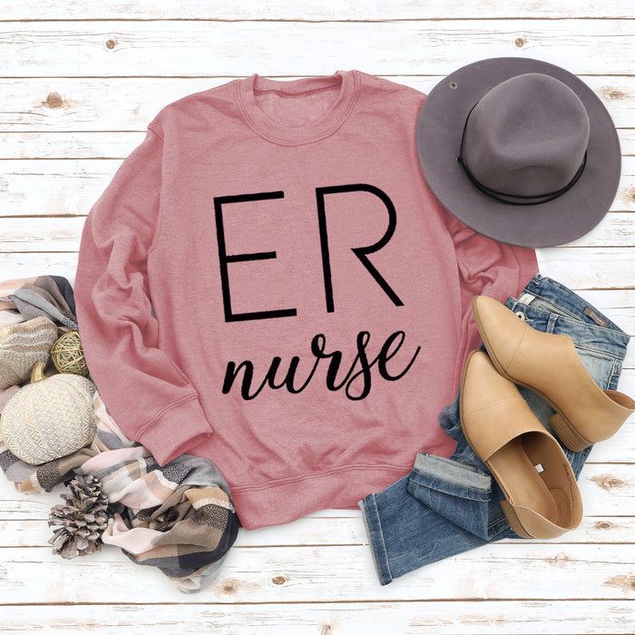 Rose gold sweater (black font) / S