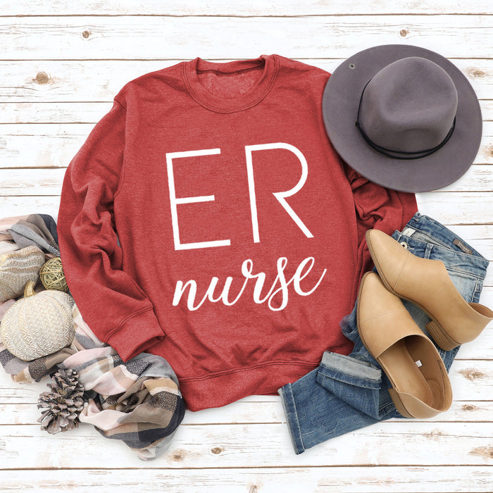 Red sweater (white font) / S