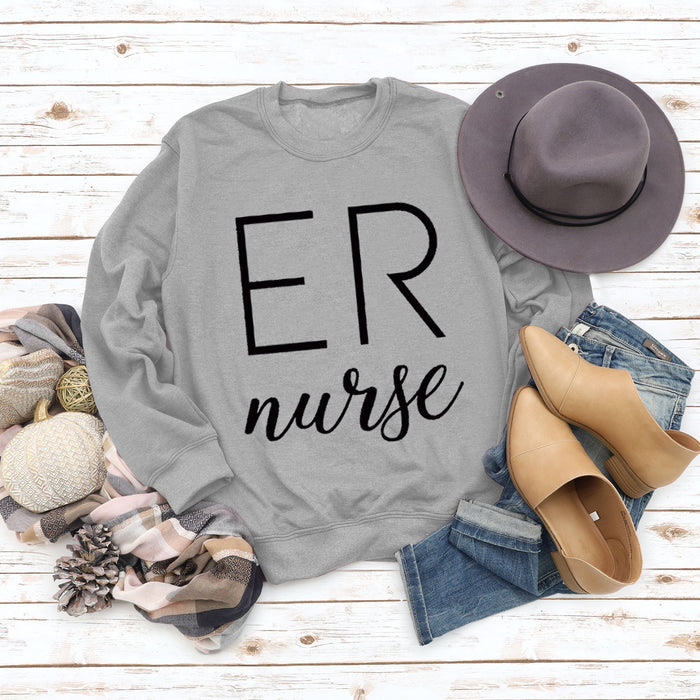 Gray sweater (black font) / S
