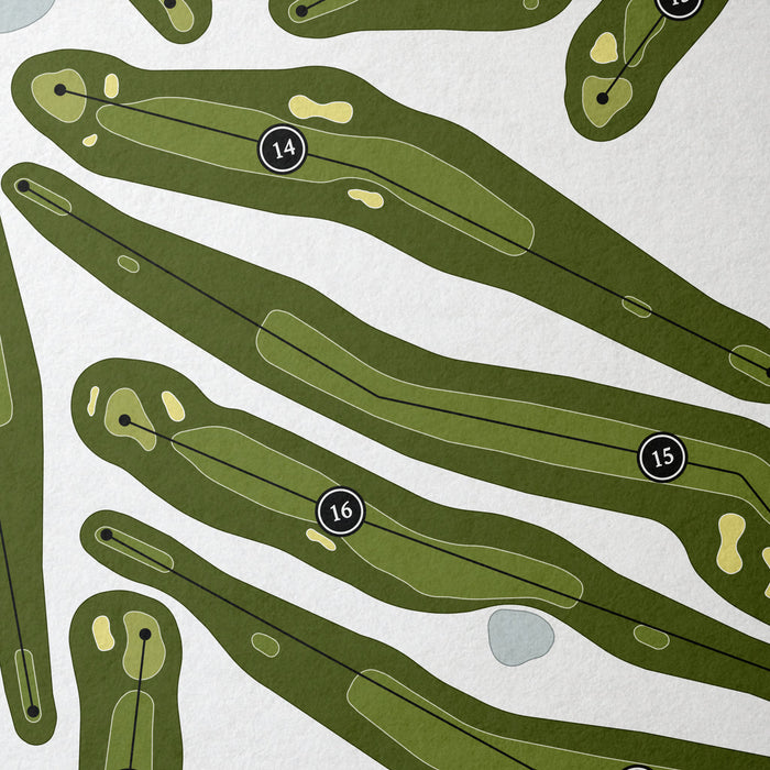 Evansville Country Club | Golf Course Print | Close+Up