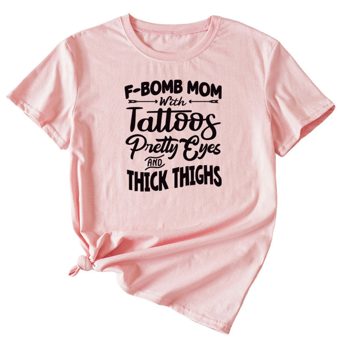 Pink (black font) / S