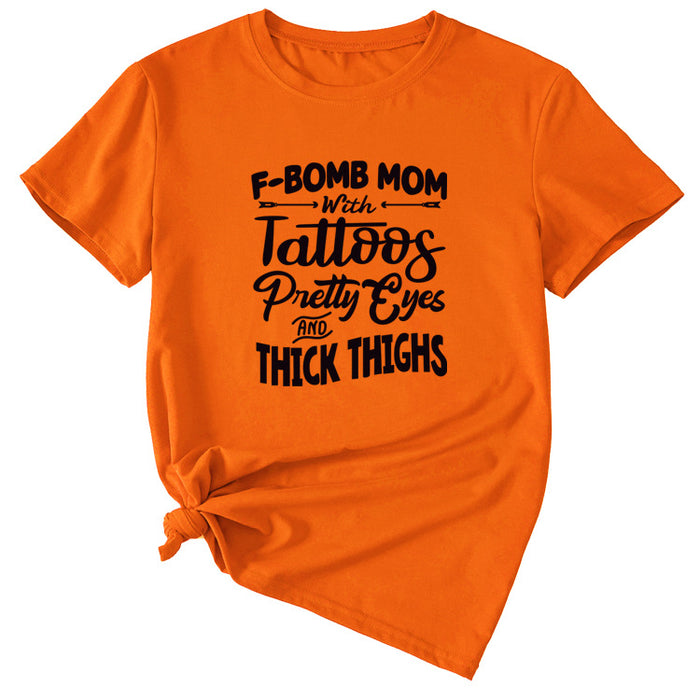 Orange (black font) / S