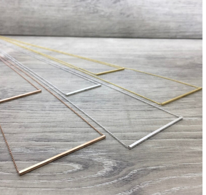 FAB N504 DOUBLE BAR NECKLACE