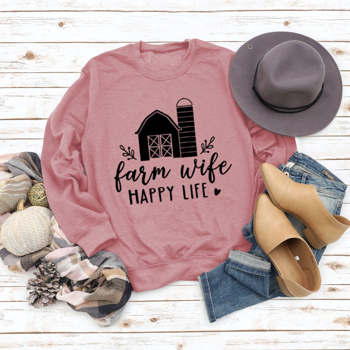 Rose gold sweater (black font) / S