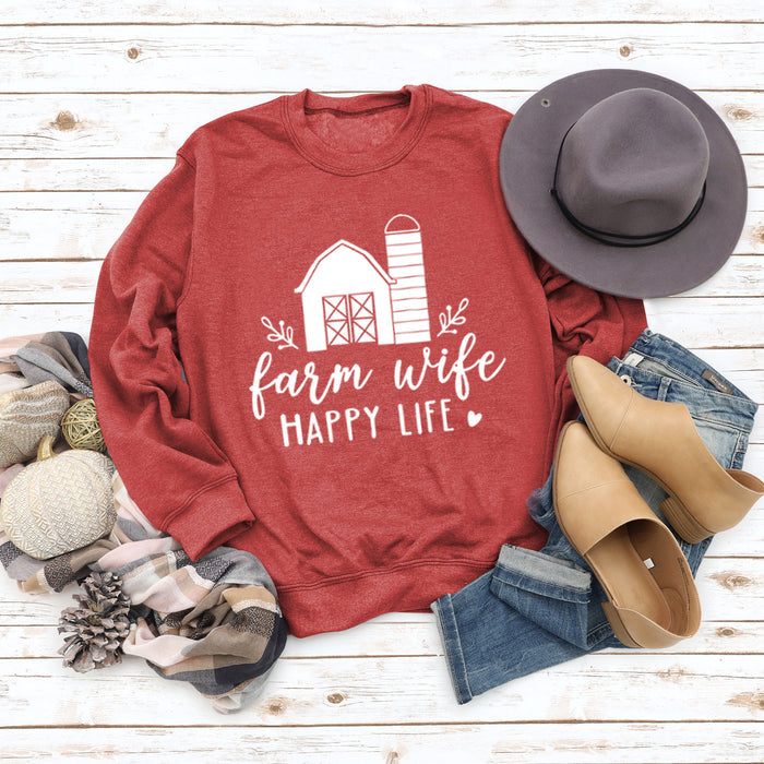 Red sweater (white font) / S