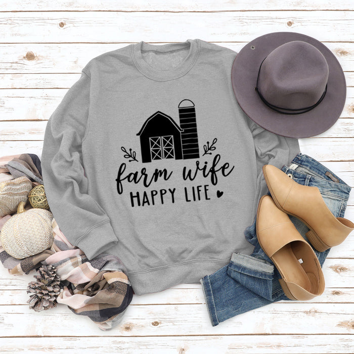 Grey sweater (black font) / S