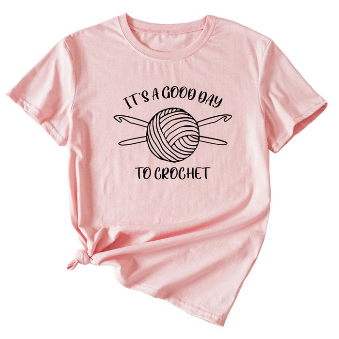 Pink (black font) / S