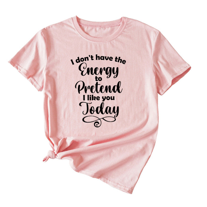 Pink (black font) / S