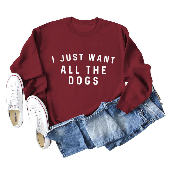 Red wine sweater (white font) / S