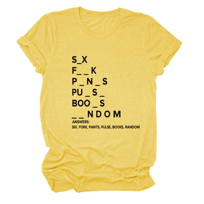 Yellow (black font) / S