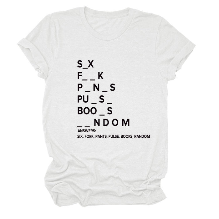 White (black font) / S