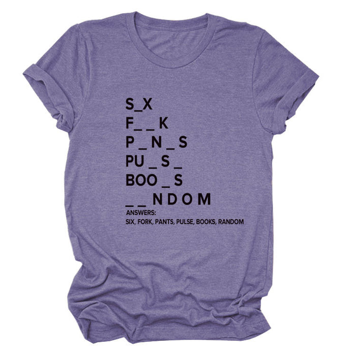Purple (black font) / S