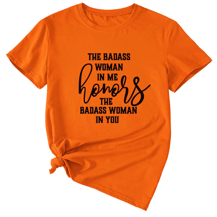 Orange (black font) / S
