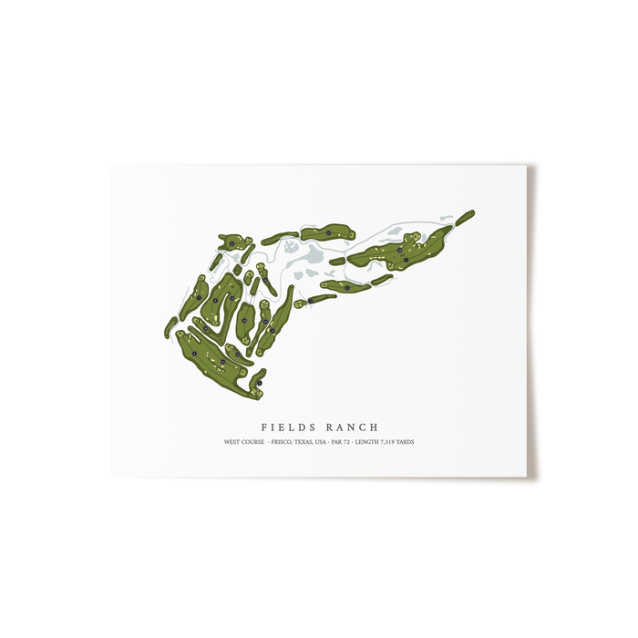Fields Ranch - West Course | Golf Course Print | Unframed