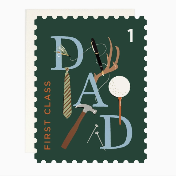 First Class Dad Card
