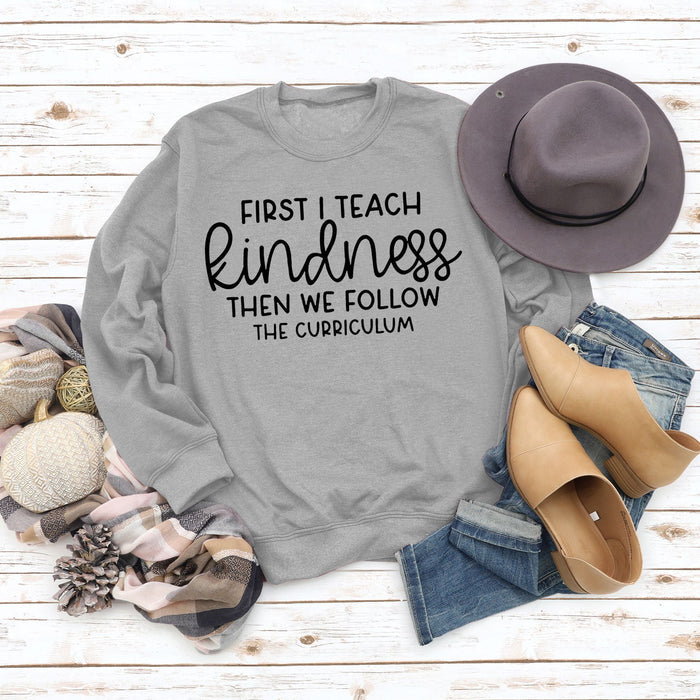 Gray sweater (black font) / S