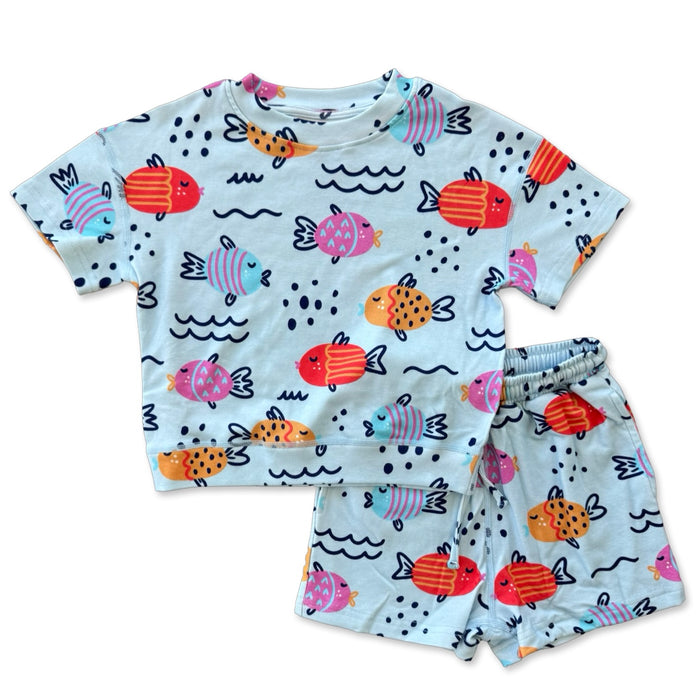 Fishy Kiss CALM CLOUD Short Set