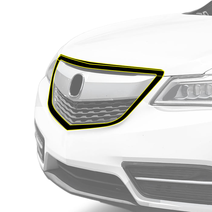 Fits Acura MDX 2014-2016 Vinyl Chrome Delete Grille Blackout Decal Stickers Overlay Film - Bogar Tech Designs