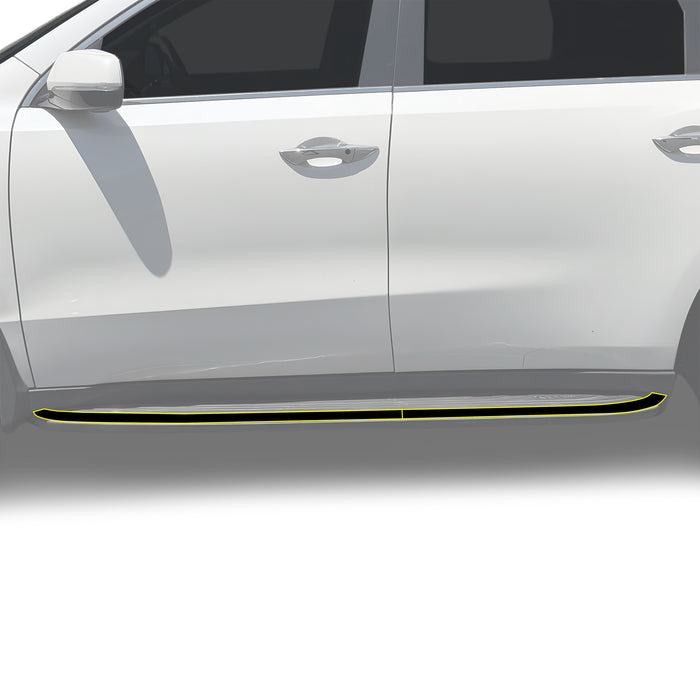 Fits Acura MDX 2014-2016 Vinyl Chrome Delete Grille Blackout Decal Stickers Overlay Film - Bogar Tech Designs