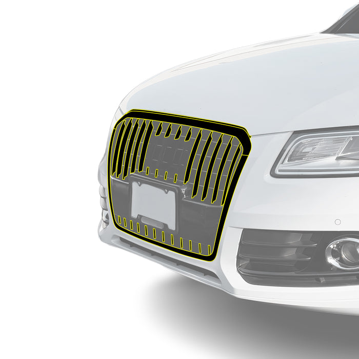 Fits Audi Q5 2013-2017 Vinyl Chrome Delete Grille Blackout Decal Stickers Overlay Film - Bogar Tech Designs