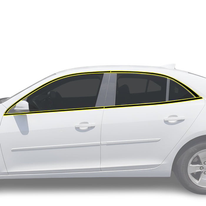 Fits Chevrolet Malibu 2013-2015 Vinyl Chrome Delete Grille Blackout Decal Stickers Overlay Film - Bogar Tech Designs