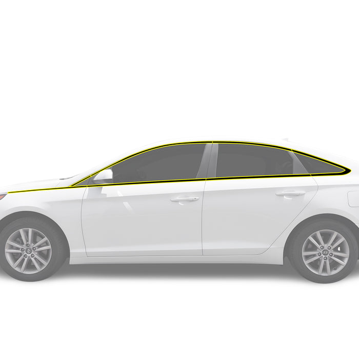 Fits Hyundai Sonata 2015-2017 Vinyl Chrome Delete Grille Blackout Decal Stickers Overlay Film - Bogar Tech Designs