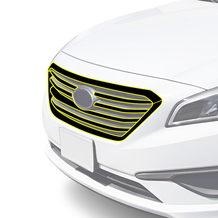 Fits Hyundai Sonata 2015-2017 Vinyl Chrome Delete Grille Blackout Decal Stickers Overlay Film - Bogar Tech Designs