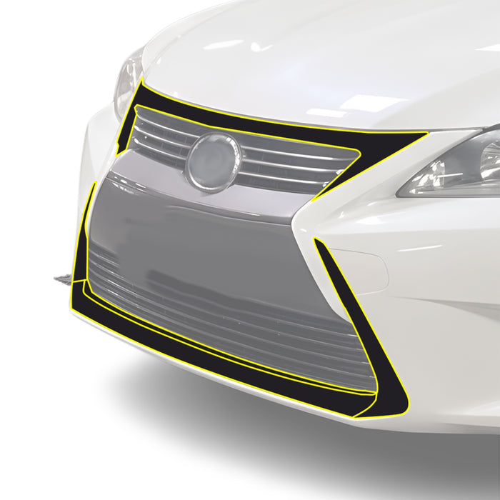 Fits Lexus CT200 2014-2018 Vinyl Chrome Delete Grille Blackout Decal Stickers Overlay Film - Bogar Tech Designs
