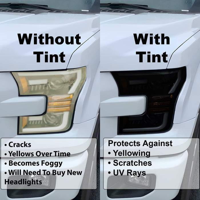 Fits Lexus ES 2013-2015 Full Headlight Taillight Precut Smoked PPF Tint Kit Film Overlay  - Bogar Tech Designs