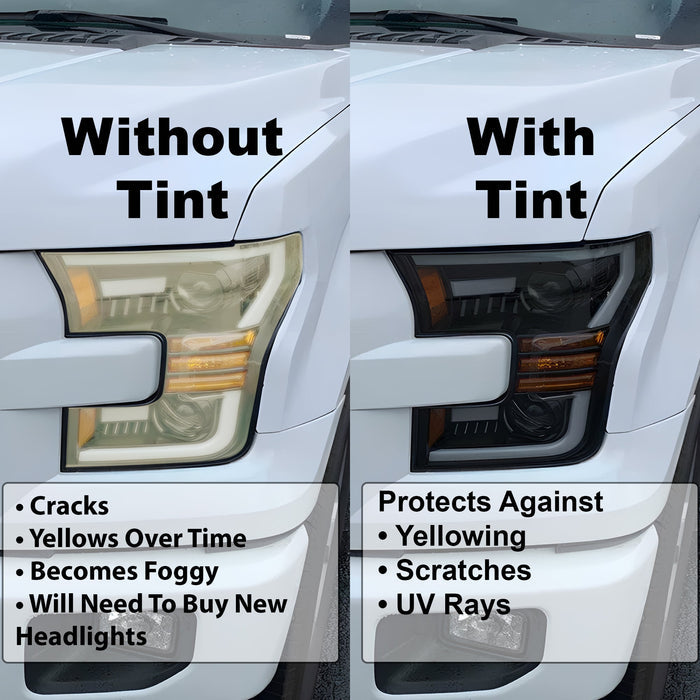 Fits Lexus ES 2013-2015 Full Headlight Taillight Precut Smoked PPF Tint Kit Film Overlay  - Bogar Tech Designs